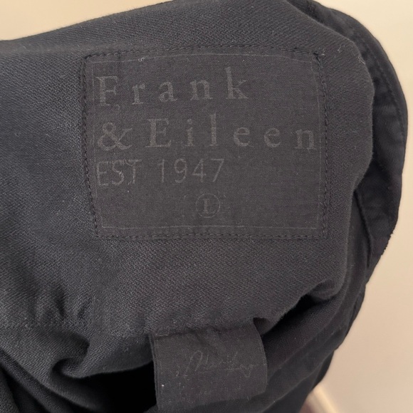 Frank & Eileen Famous Denim Cotton Mary Classic Shirtdress size large black - Picture 11 of 11